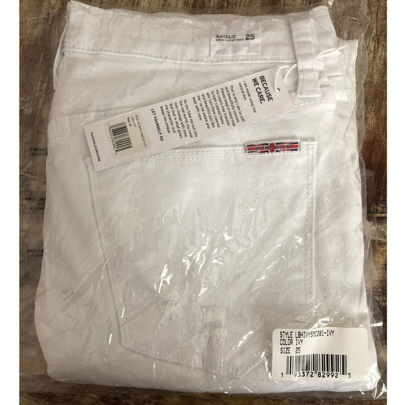 Hudson Natalie Jeans Mid Rise Super Skinny Ankle Denim Ivy White NWT Size 25 - Picture 3 of 8